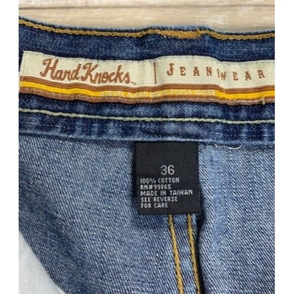 Hard Knocks Jeanswear Men's Denim Carpenter Jeans Size 36 x 33 Blue Casual Wear - Picture 4 of 13